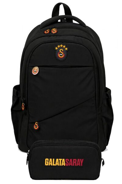Galatasaray Double School Bag and Pen Case Set Black (Galatasaray Logo) Boy -...