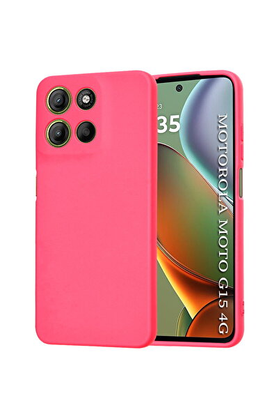 Techsuit Husa pentru Motorola Moto G15 / G15 Power - SoftFlex - Hot Pink