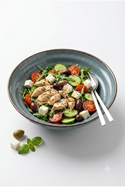 GULHANILE Modern Salad Bowl Blue