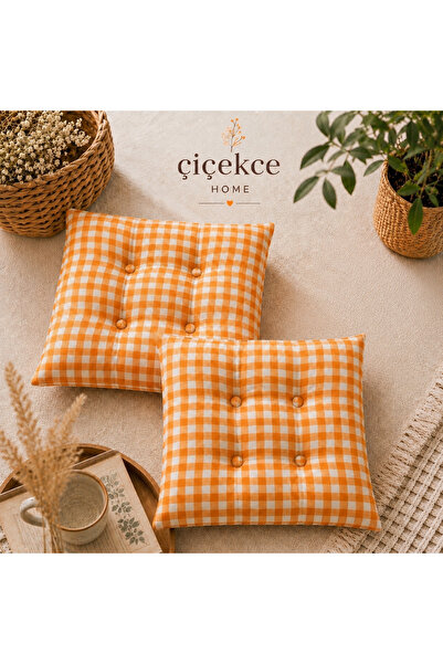 Çiçekce Home evinize renk katar Minder pötikare çok amaçlı 42x42 cm 1.kalite ...