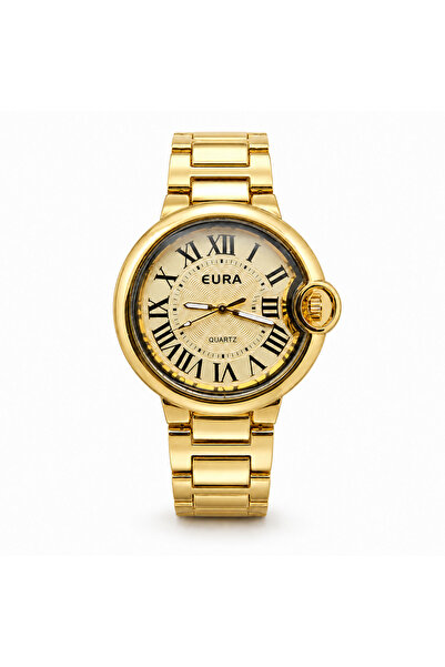 EURA 34mm Classic Men's Gold Watch
