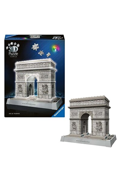 RAVENSBURGER 3D Παζλ Iconics LED Η Αψίδα του Θριάμβου Νυχτερινή Έκδοση 216 Τε...