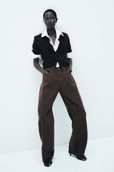 H&M Barrel Regular Waist Jeans