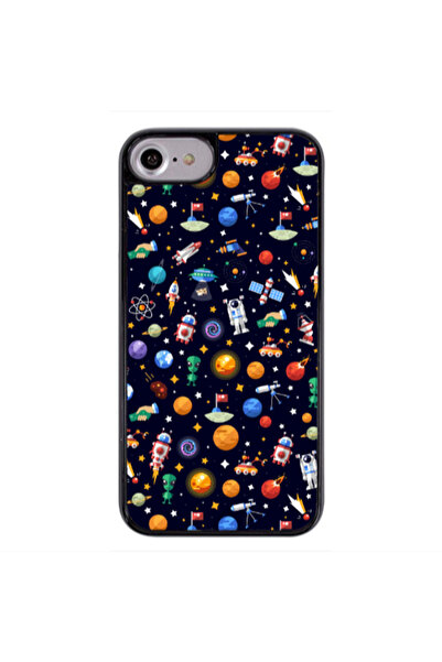 Other Apple iPhone 7 Small planets Black Glossy Θήκη