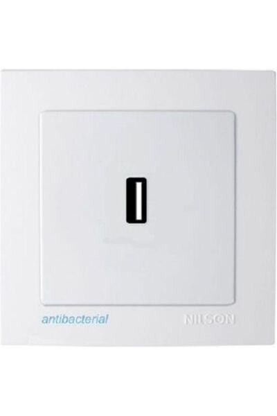 Other Geyer Nilson Εντοιχιζόμενη Πρίζα Ρεύματος με 1 Θύρα USB Λευκή