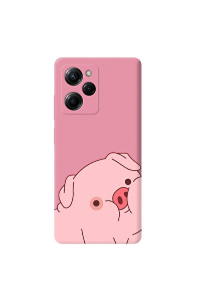 Other Xiaomi Poco X5 Pro Piggy 1 Pink Colored Silicone TPU Θήκη