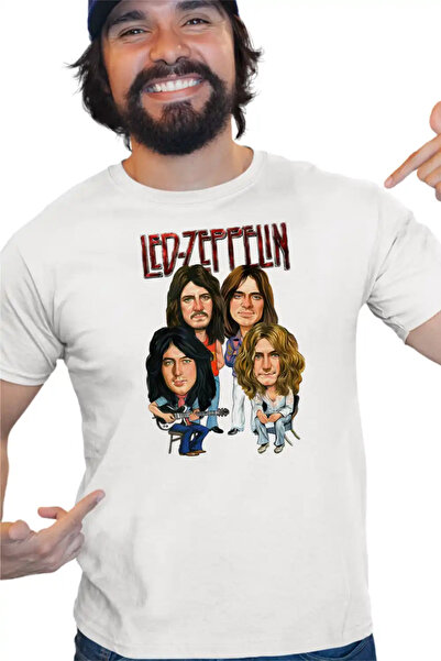 OEM Tricou Barbati Led Zeppelin Cartoon