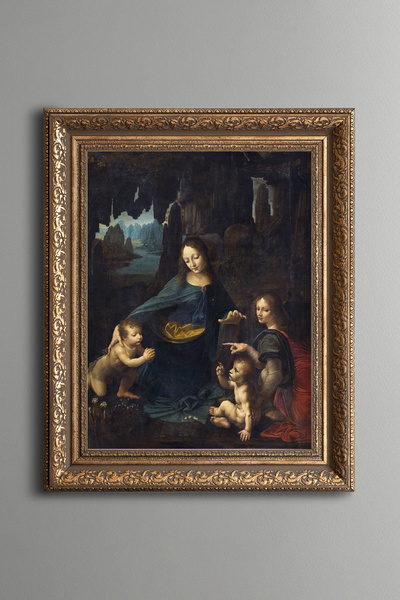 epiqart The Virgin of the Cliffs - Vintage Patterned Painting - Thick Model