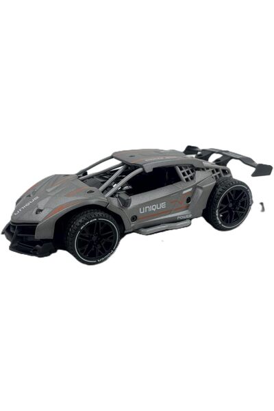 D-Power Diecast Pull Back Car Gray 1:32 | Sound Toy, Ages 3+