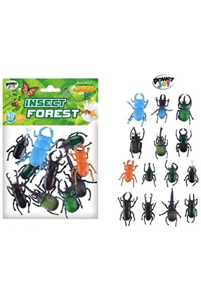 Power Joy Animal Worldz Insects 2 Inches 10 Pieces
