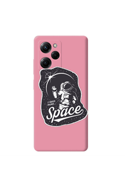 Other Xiaomi Poco X5 Pro I need more spacee Pink Colored Silicone TPU Θήκη
