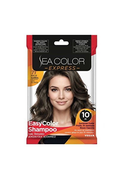 Sea Color Express Amonyaksız Şampuan Boya, Şampuan Kolaylığında Saç Boyama 7....