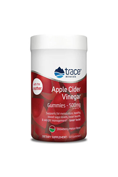 Trace Minerals Jeleuri cu oțet de mere 500 mg, 60 de bucăți