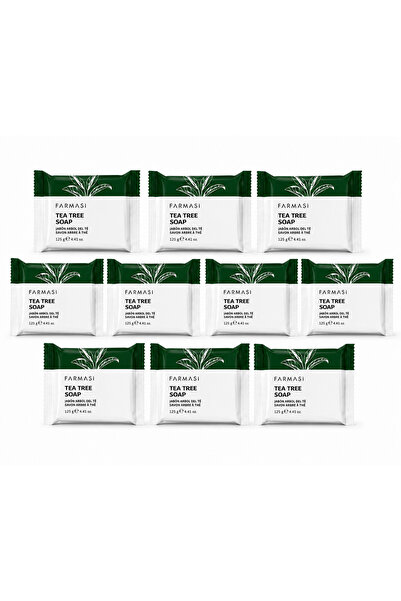 Farmasi Tea Tree Soap 125 g X 10 Pieces – Facial and Body Cleansing Soap