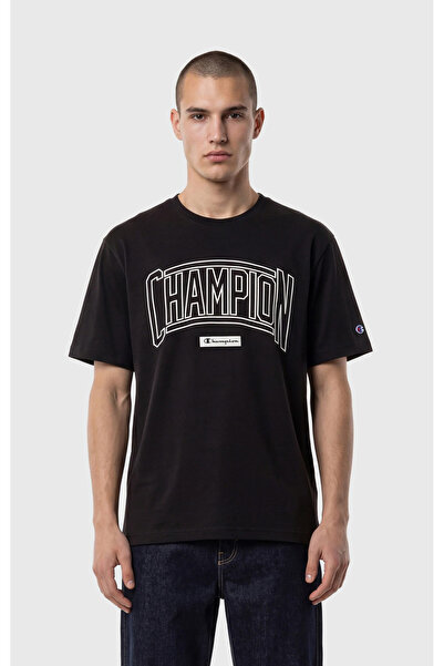 Champion Short-Sleeve Tee Siyah Erkek Tişört - 222383-KK001