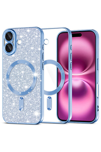 Techsuit Θήκη για iPhone 16 Plus, Πολυτελής με Γκλίτερ, MagSafe, αντικραδασμι...