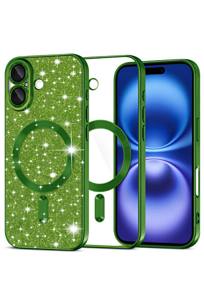 Techsuit Θήκη για iPhone 16, Πολυτελής με Γκλίτερ MagSafe, αντικραδασμική προ...
