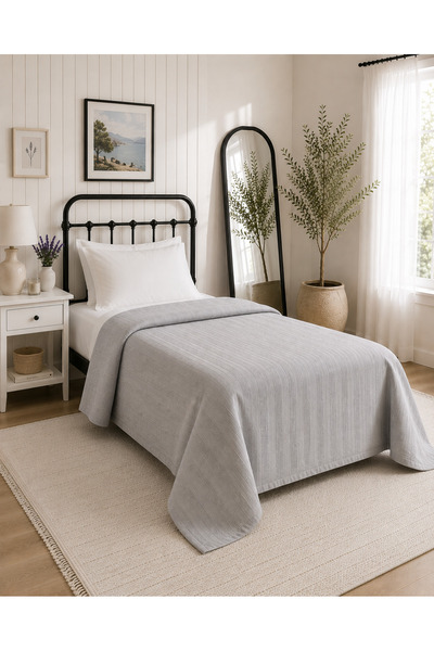 vanillasoft Vanilla Soft Double 100% Cotton Pique Bedspread 160X220Cm Waffle ...