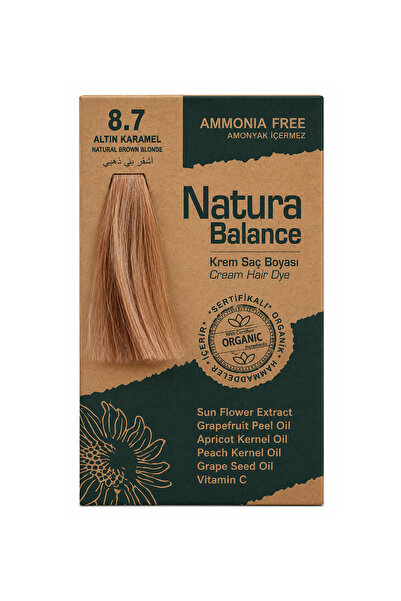 NATURABALANCE Natura Balance Altın Karamel 8.7 Krem Saç Boyası