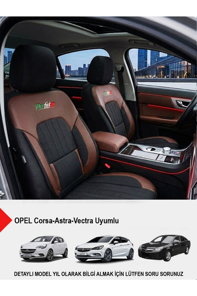 GM-DESIGN Perfetto Series Luxury Linen Car Seat Cover - (Opel Corsa-Astra-Vec...