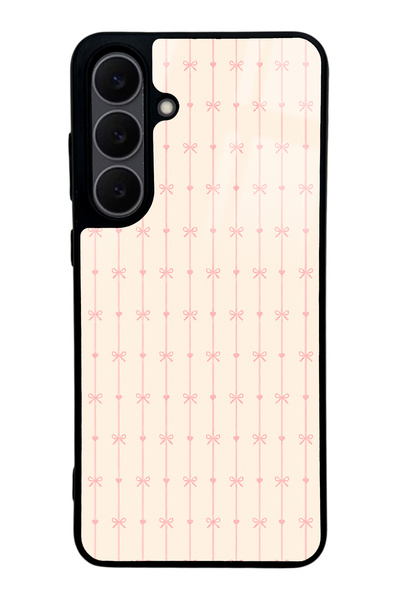 Spoyi Samsung S25 Fe Cream Coquette Pattern Design Glossy Phone Case