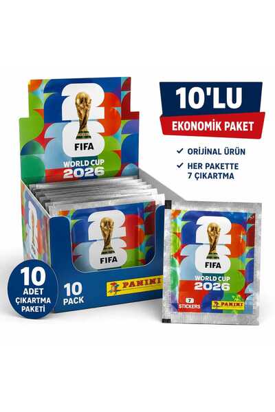 Panini FIFA World Cup 2026 Resmi Sticker Paketi – 10 Paket