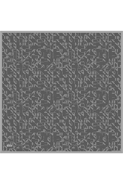 Aker Gray 90X90 Silk Twill Scarf