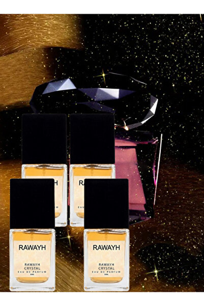 RAWAYH 4 قطع من العطور الكريستالية سعة 50 مل