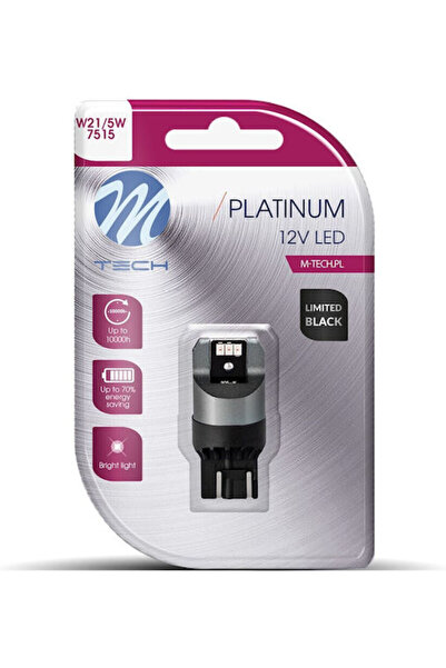 M-TECH Λάμπες Αυτοκινήτου W21/5W / T20 Canbus LED Κόκκινο 12-24V 1 τεμάχιο