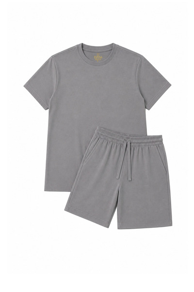 Espina Premium Regular %100 Cotton Basic Shorts Set