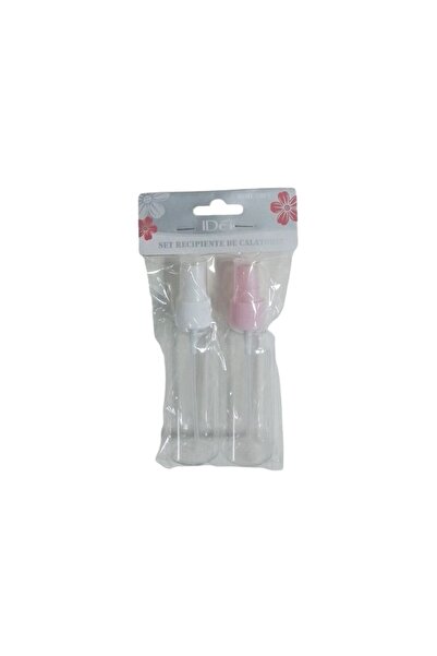 idei Set 2 Sticle Pulverizator Transparente 50ml, Capac Alb și Roz Pastel, Re...