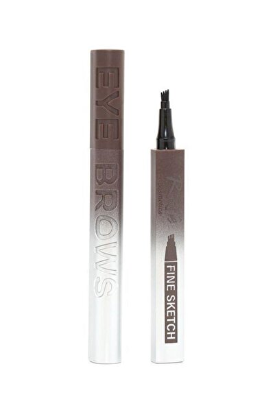3B Trend Rose 4 Tip Microblading Effect Dark Brown Eyebrow Pencil Permanent E...