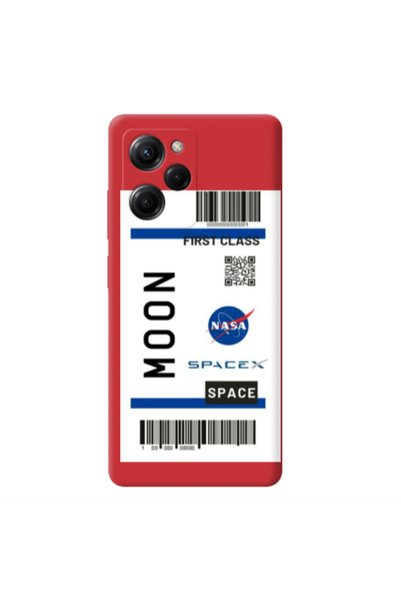 Other Xiaomi Poco X5 Pro Moon spacex Red Colored Silicone TPU Θήκη
