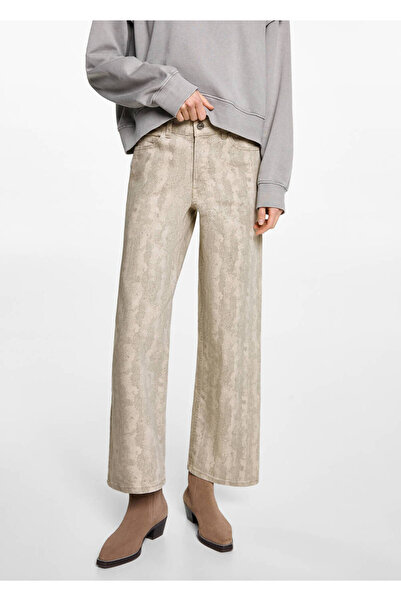 Mango Teen Oversize desenli pantolon