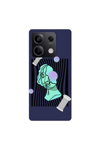 Other Xiaomi Redmi Note 13 5G Columns Dark blue Colored Silicone TPU Θήκη