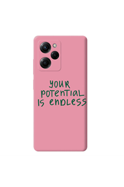 Other Xiaomi Poco X5 Pro Your potential is endless Pink Colored Silicone TPU ...
