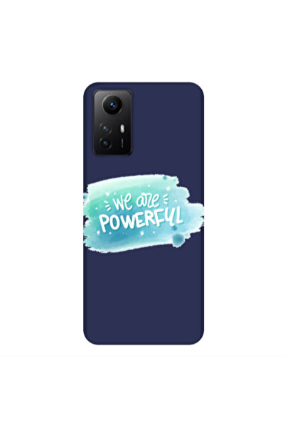 Other Xiaomi Redmi Note 12s We are Powerful Dark blue Colored Silicone TPU Θήκη