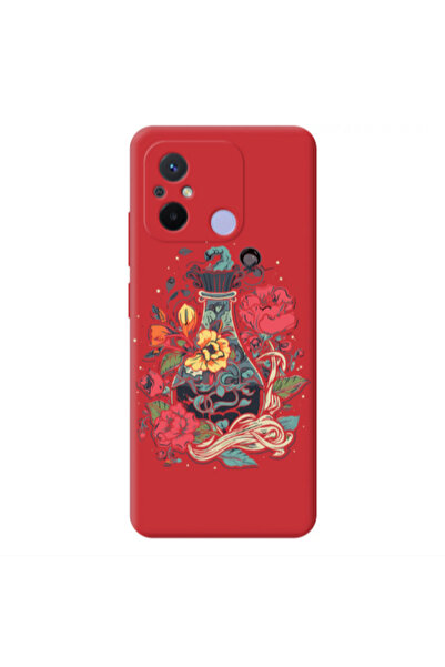 Other Xiaomi Redmi 12C Magic vase Red Colored Silicone TPU Θήκη