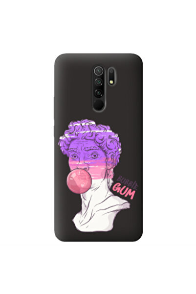 Other Xiaomi Redmi 9 Pin Bubble Black Colored Silicone TPU Θήκη