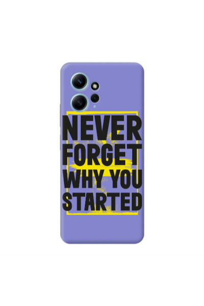 Other Xiaomi Redmi Note 12 4G Never Forget Purple Colored Silicone TPU Θήκη