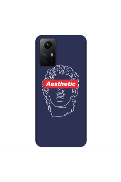 Other Xiaomi Redmi Note 12s Aesthetic Dark blue Colored Silicone TPU Θήκη