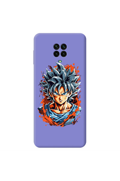 Other Xiaomi Redmi Note 9 Pro Anime Goku Purple Colored Silicone TPU Θήκη