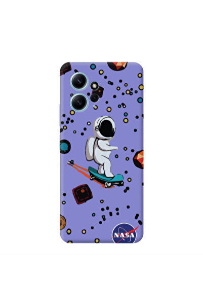 Other Xiaomi Redmi Note 12 4G Astronaut with skateboard Purple Colored Silico...