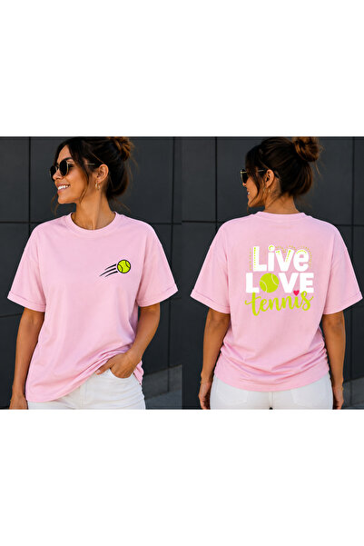VODEXA Unisex Oversize T-Shirt Tenni̇s 13 Printed 100% Cotton T-Shirt Comfort...