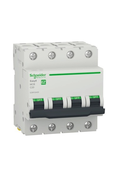 OEM Disjunctor electric modular Schneider Easy9 4P 25A 4,5kA, curbă C
