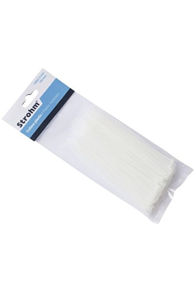 OEM Colier plastic/șoricei prindere 2,5x150 mm, pachet 100 bucăți, alb