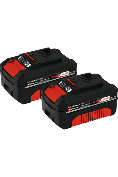 OEM Σετ 2 μπαταριών Einhell Power-X-Change 18V, χωρητικότητα 2x 4Ah Li-Ion