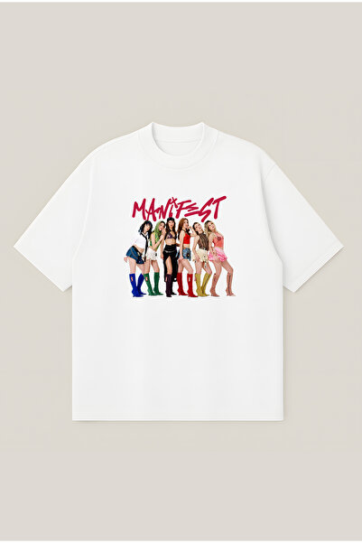 Moon Dancer Μπλουζάκι Manifest Girls με στάμπα, oversized, boxy κοπή, unisex,...