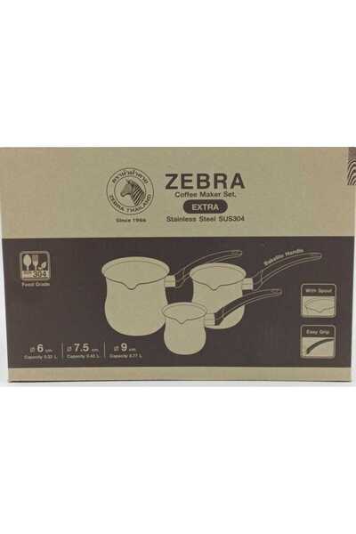 zebira Set of 3 Stainless Steel Kneading Pads 6-7.5-9 cm Thai Zebra