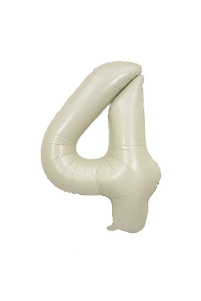 OEM Balon număr din folie, 102cm, Crem